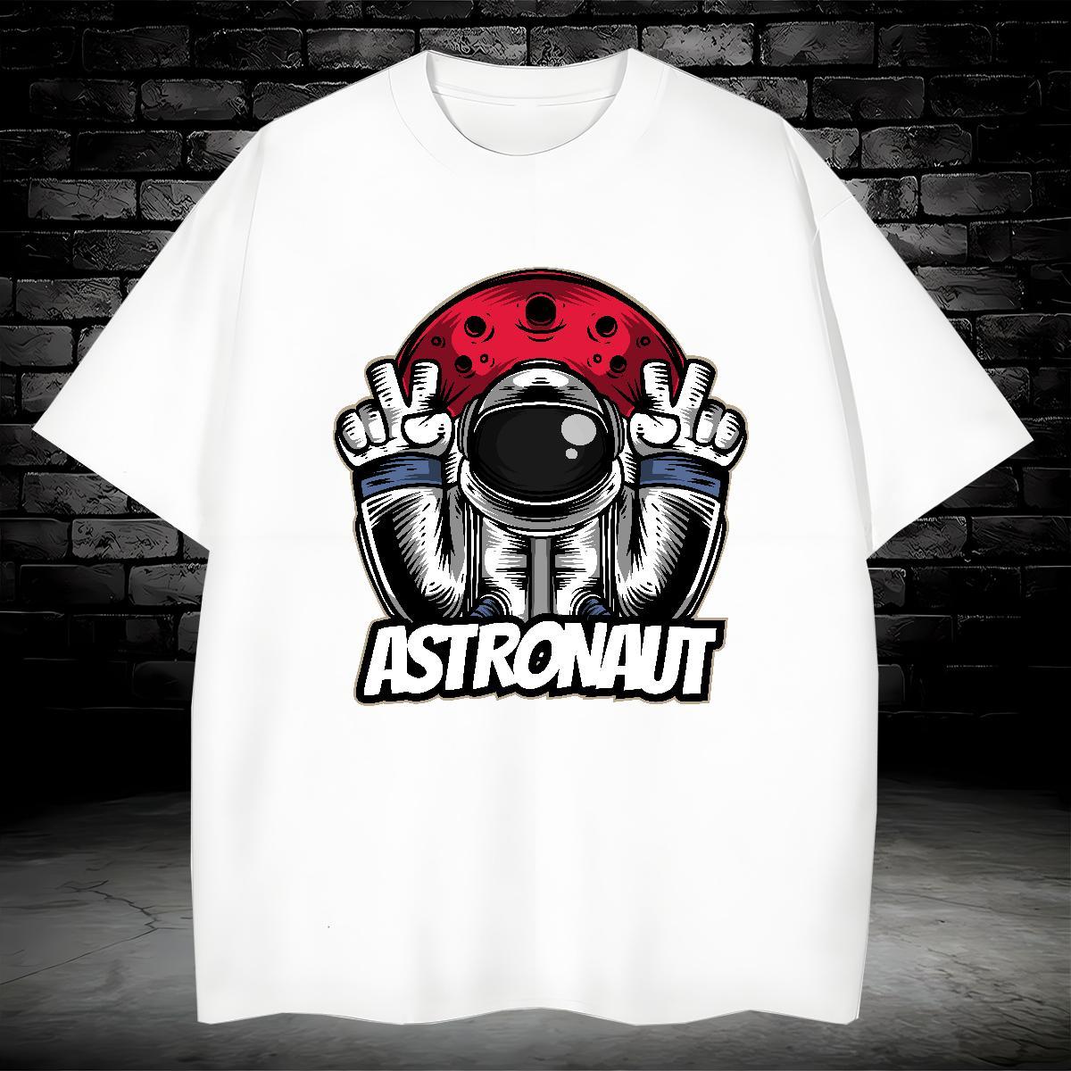 T-Shirts 230g Pure Cotton universe Summer Casual Breathable Crew Neck Custom Print Plus Size Men Tshirts DIY Designer Clothings