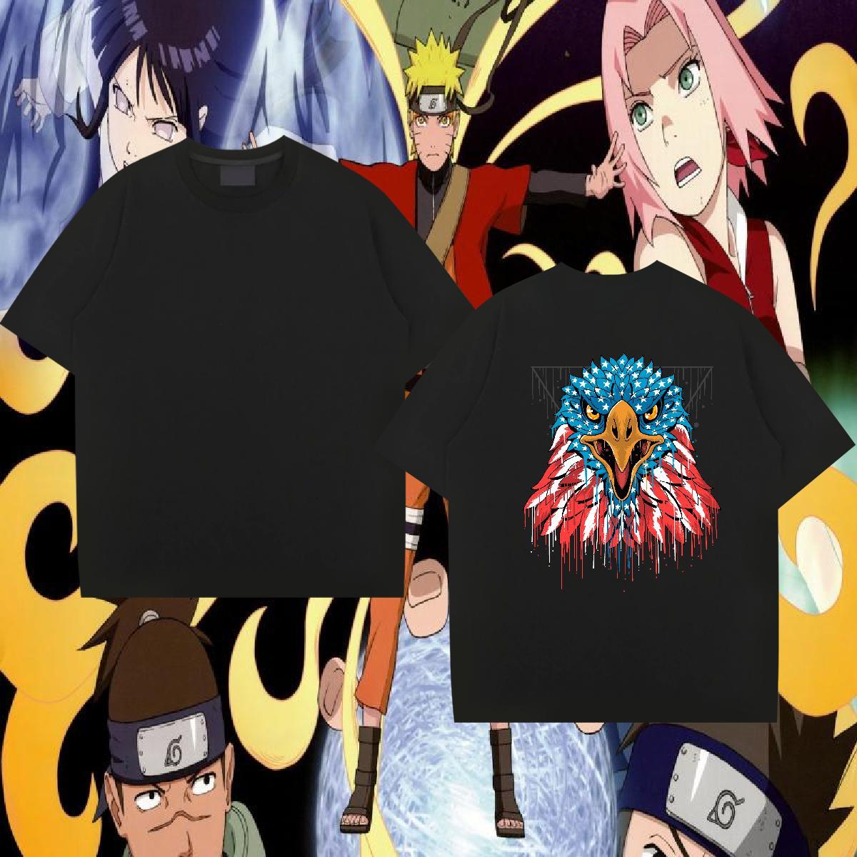 New T Shirt For Man 230g 100% Cotton cool Street Wear Top Tees Pure Cotton Cool Tshirt for Man Woman DIY Anime