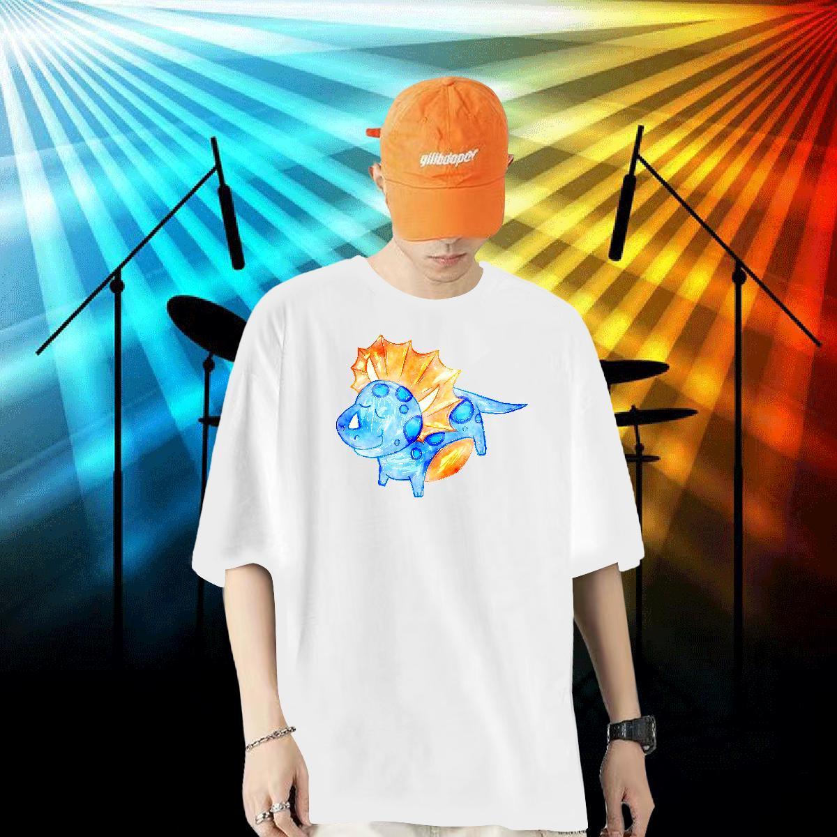 Fashion Designer Mens T Shirts 100% Cotton 230g dog Beach Clothes Crew Neck Comfortable Mens Tshirts White Plus Size