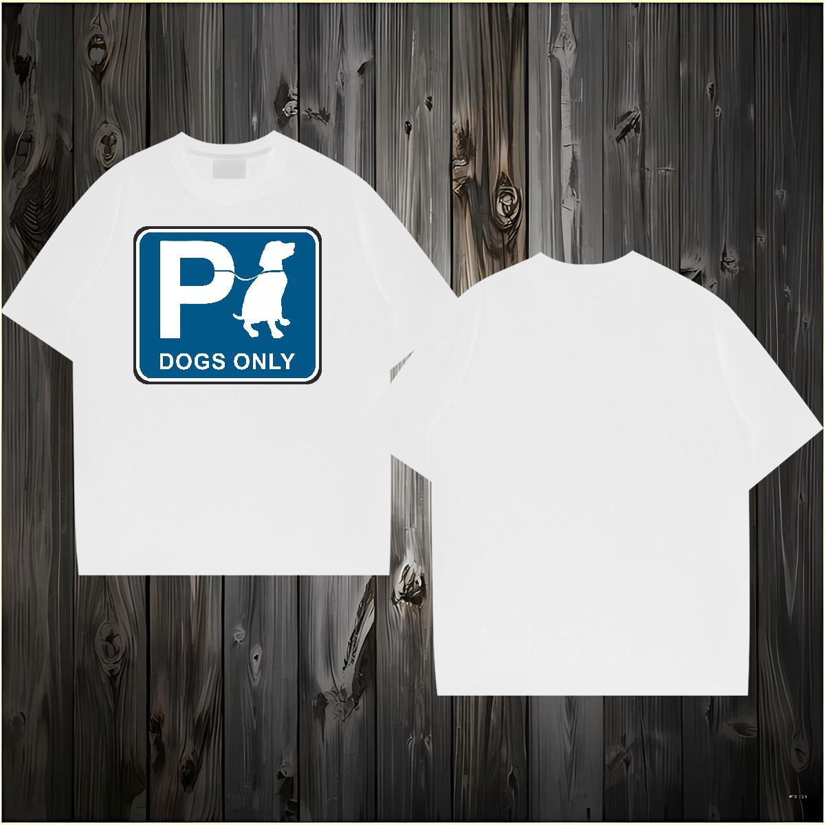 Fashion Designer Mens T Shirts 230g 100% Cotton dog Sport Clothes Pure Cotton Wholesale Men Tees Custom Print Oversized