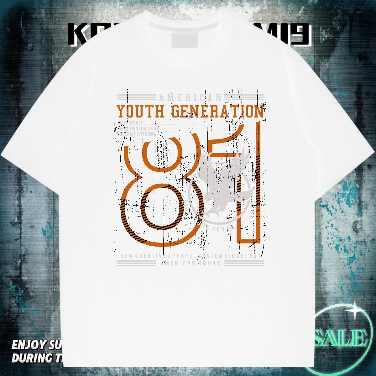 Soft Tshirt for Man Woman 230g 100% Cotton Hip Hop Street letter Black White Crew Neck 2024 New Mens T Shirts Tops