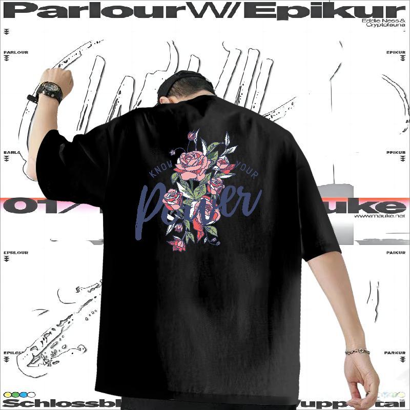 2024 Summer T-Shirts for Men 230g Pure Cotton flower Casual Daily Wear Tees Shirts Short Sleeve Soft Cool Men Tshirts Custom Print Oversized