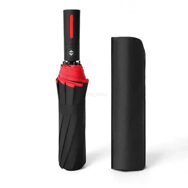 Windproof Automatic Folding Umbrella Female Male Twelv Bone Car Luxury Large Business Umbrellas Men Rain Women Gift ParasolXJ240806