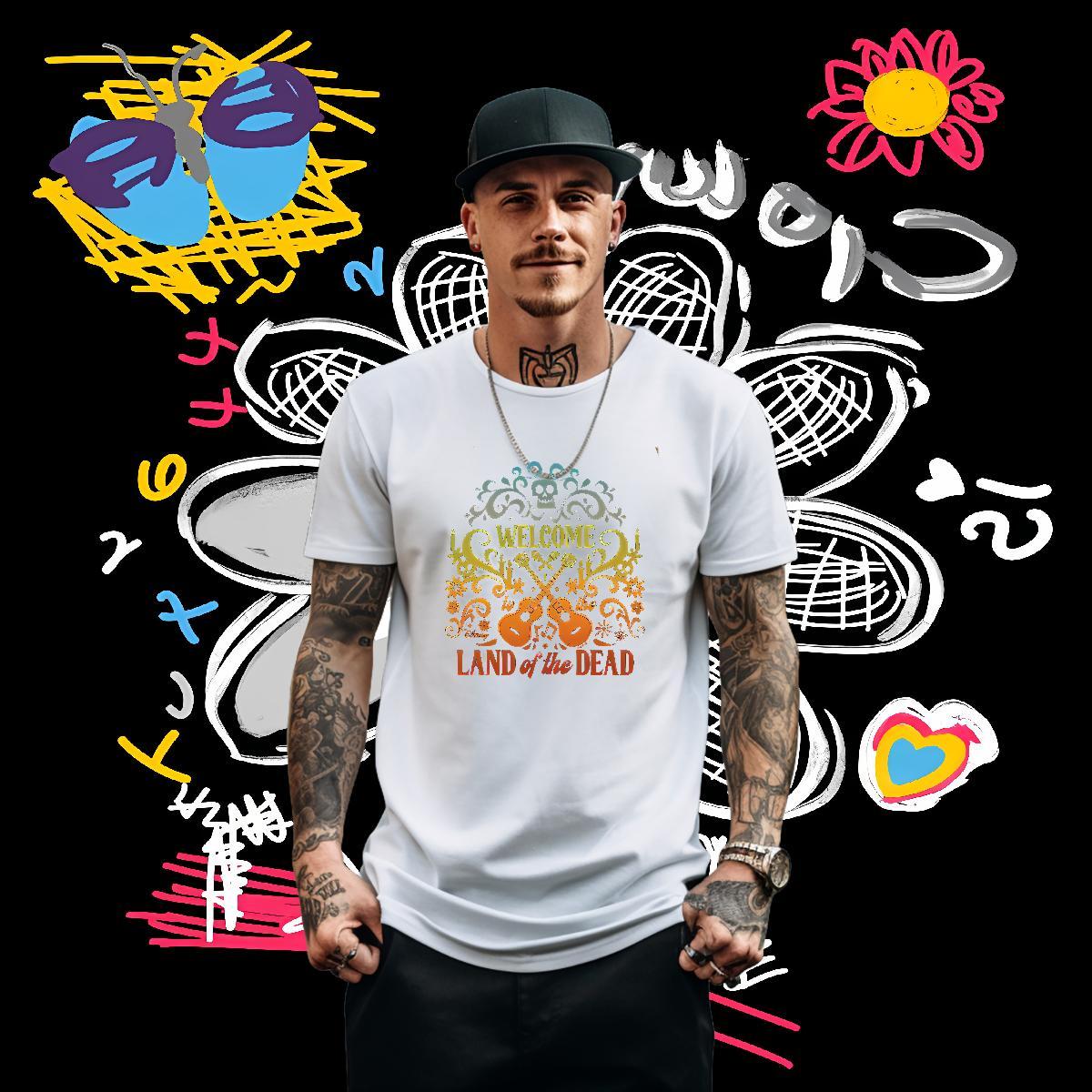 DIY T-Shirts for Men 100% Cotton 230g halloween Sport Polos Breathable Short Sleeve High Quality Men Tshirts DIY Printed