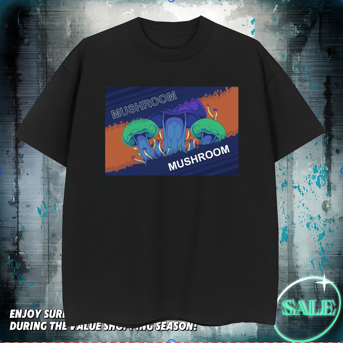 Mens T Shirts 230g Cotton mushroom Street Breathable Short Sleeve White Plus Size Men Tshirts Fashion Designer Classic Polos