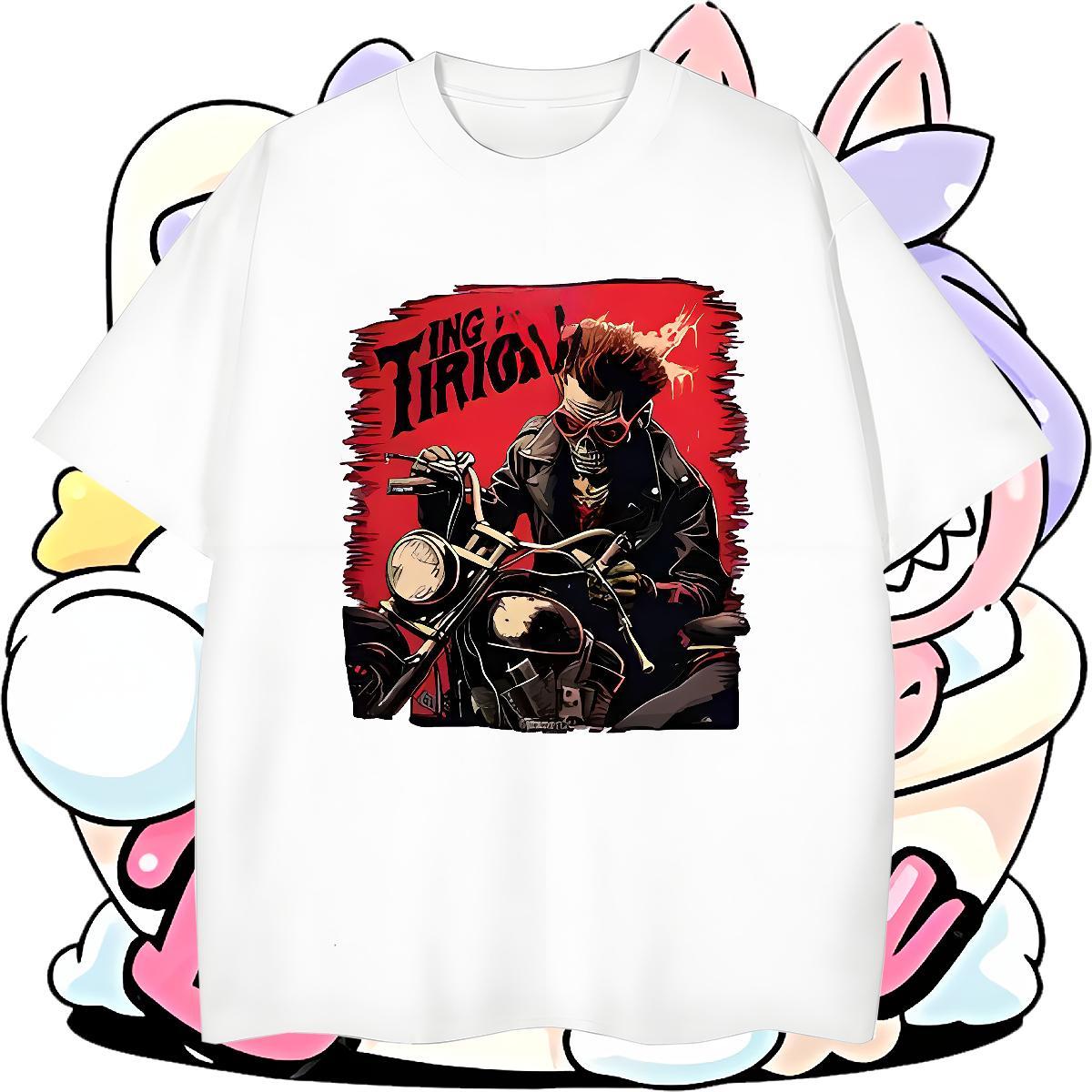 Cool Men Tops Tees 100% Cotton 230g Sport Motorcycle Black Oversized Breathable Short Sleeve Casual New T Shirt For Man Wear