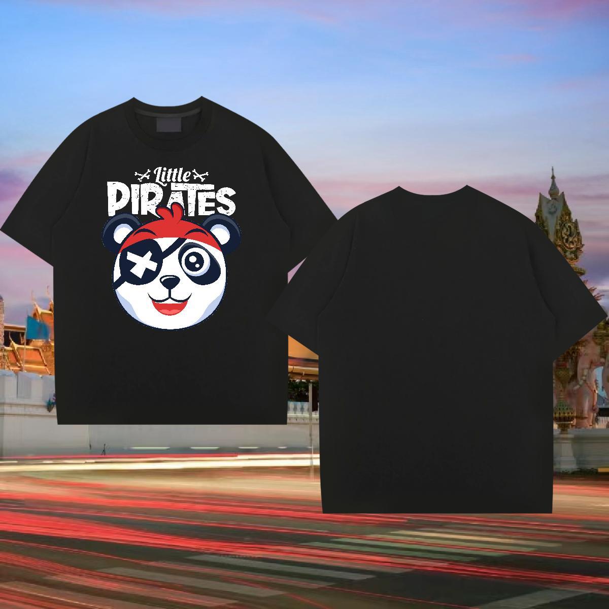 Fashion Designer Man T Shirts 100% Cotton 230g panda Outdoor Tees Shirts Short Sleeve O-Neck High Quality Tshirt for Man Woman Customized Print