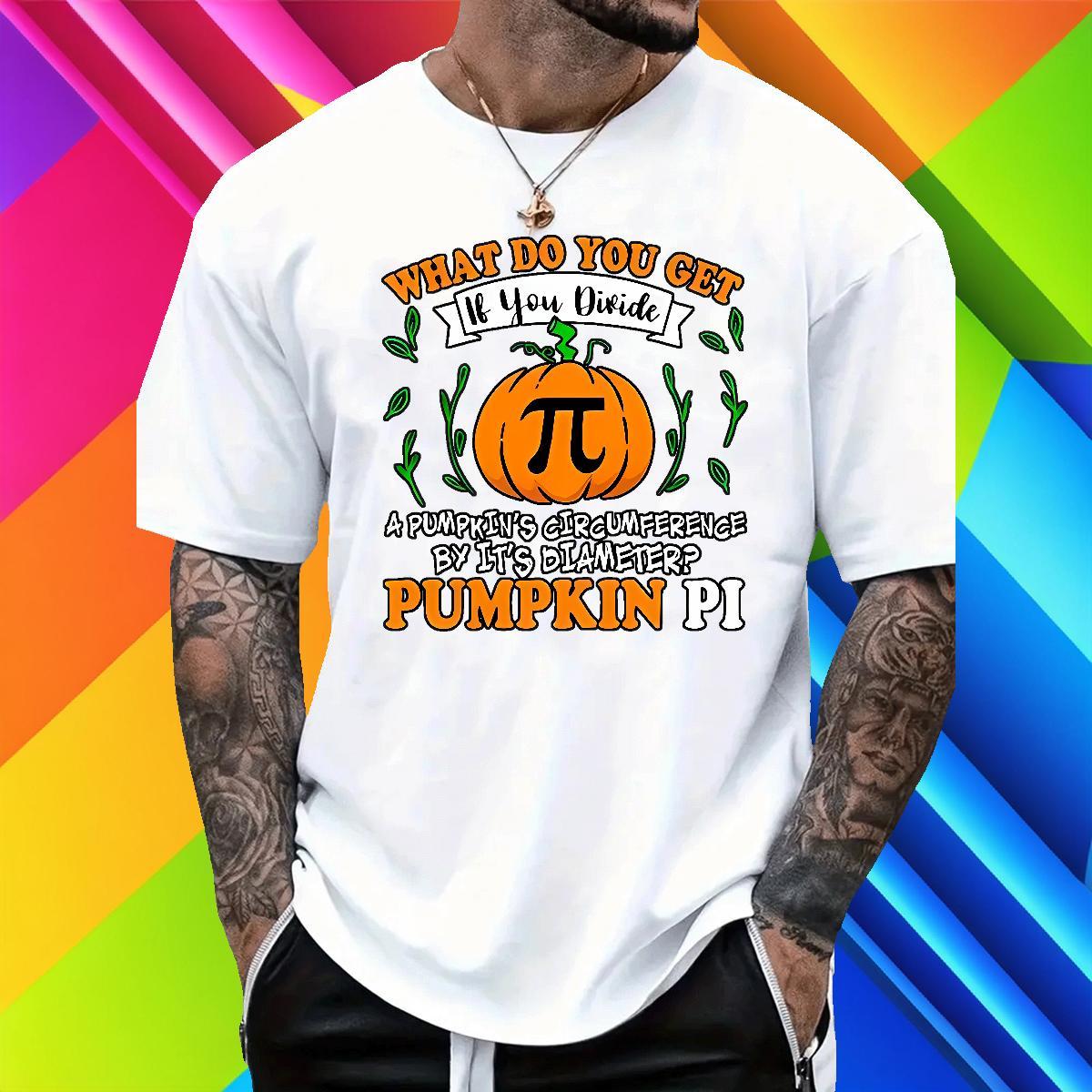 Classic Men Tees 230g Cotton pumpkin Man T Shirts Summer Casual O Neck Short Sleeves DIY Anime New Arrival Polos