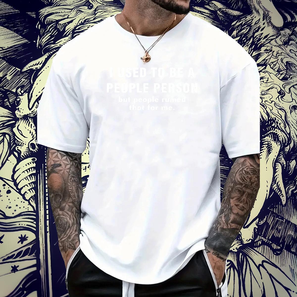 Cool Men Tees 230g 100% Cotton Anime Printing Street letter Skull O-Neck Short Sleeve Fashion Designer T shirt Top Tees