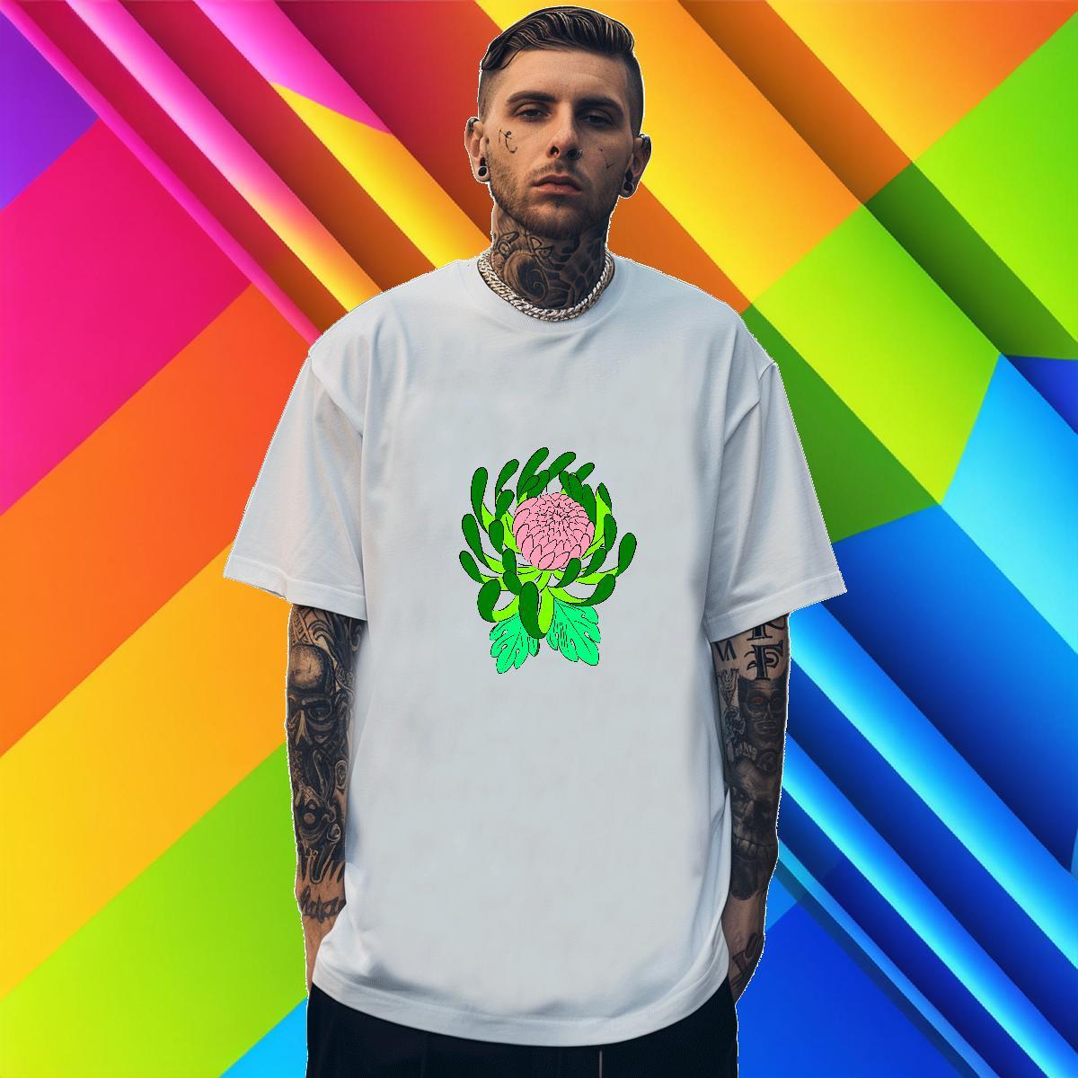 Men T Shirts 230g Cotton painting Hip Hop Street Breathable Short Sleeve DIY Printed Couples T Shirts 2024 DIY Wholesale Clothes