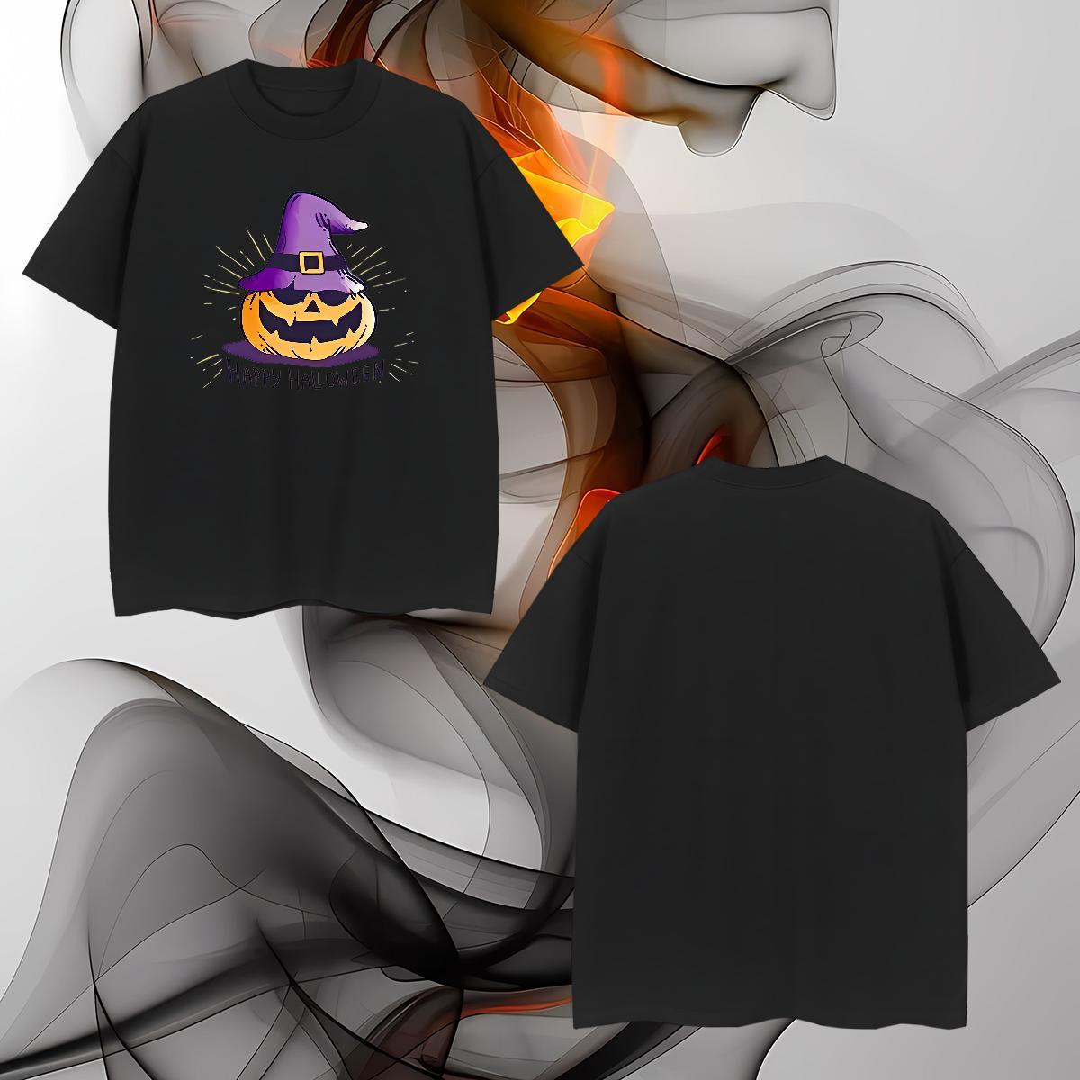 Stylist T Shirt For Man 230g Cotton halloween Summer Casual Tops Pure Cotton Brand Mens Tshirts Custom Printing