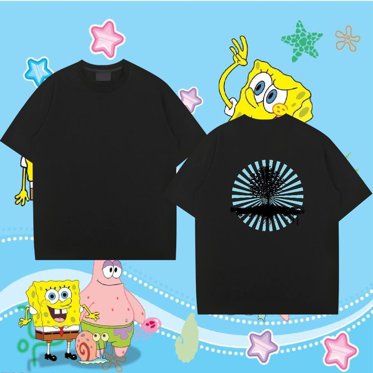 2024 Designer T Shirts Men 230g 100% Cotton tree Outdoor Polos Breathable Short Sleeve Cool Design Men Tops Tees Cartoon Printing L-4XL