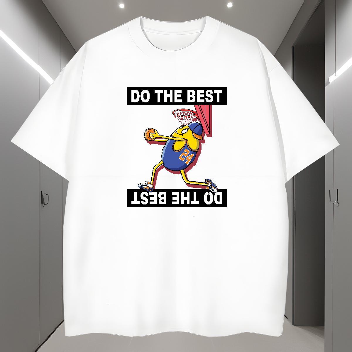 Men T Shirts 230g Pure Cotton USA Street Wear Breathable Soft Anime Men Tees 2024 New Popular Tee Shirt