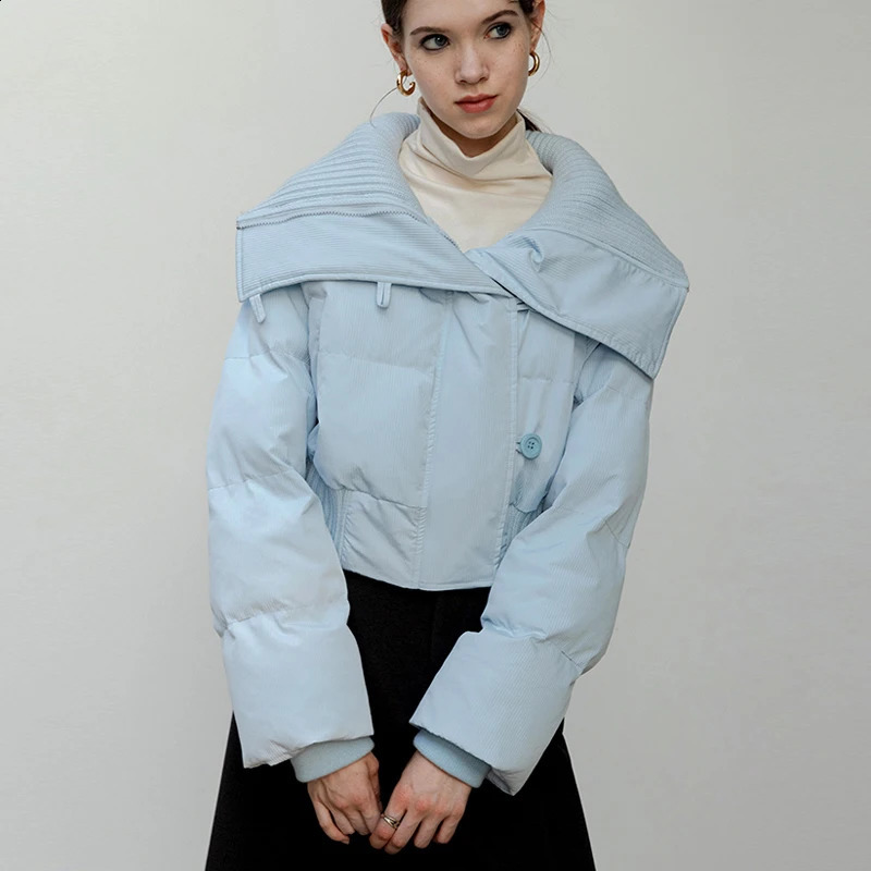 ITOOLIN Women Irregular Patchwork Thicken Jacket zipper Fall Winter Casual Warm Cotton-padded Jacket Women Loose Short Down Coat 240729