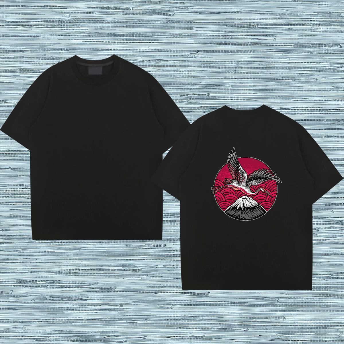 Fashion Casual T-Shirts for Men 230g Cotton beautiful Spring Summer Tops Short Sleeve O-Neck Comfortable Men Tshirts Skull