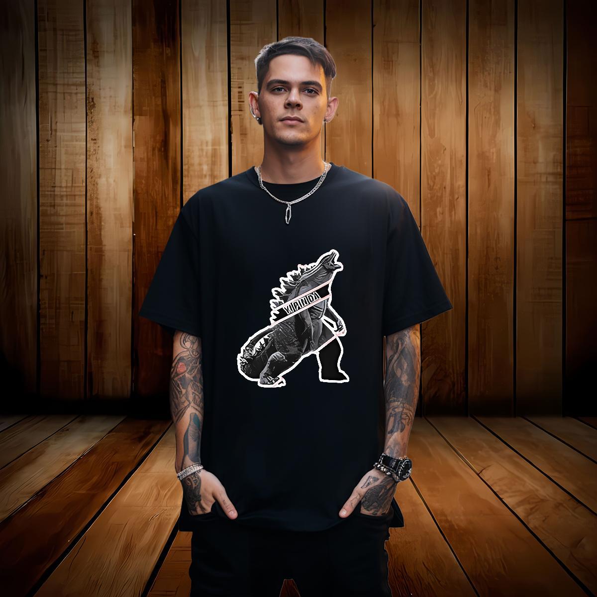 DIY Customized T-Shirts for Men 100% Cotton 230g dinosaur Casual Daily Wear Tshirts Breathable Short Sleeve Comfortable Men Tees Custom Printed