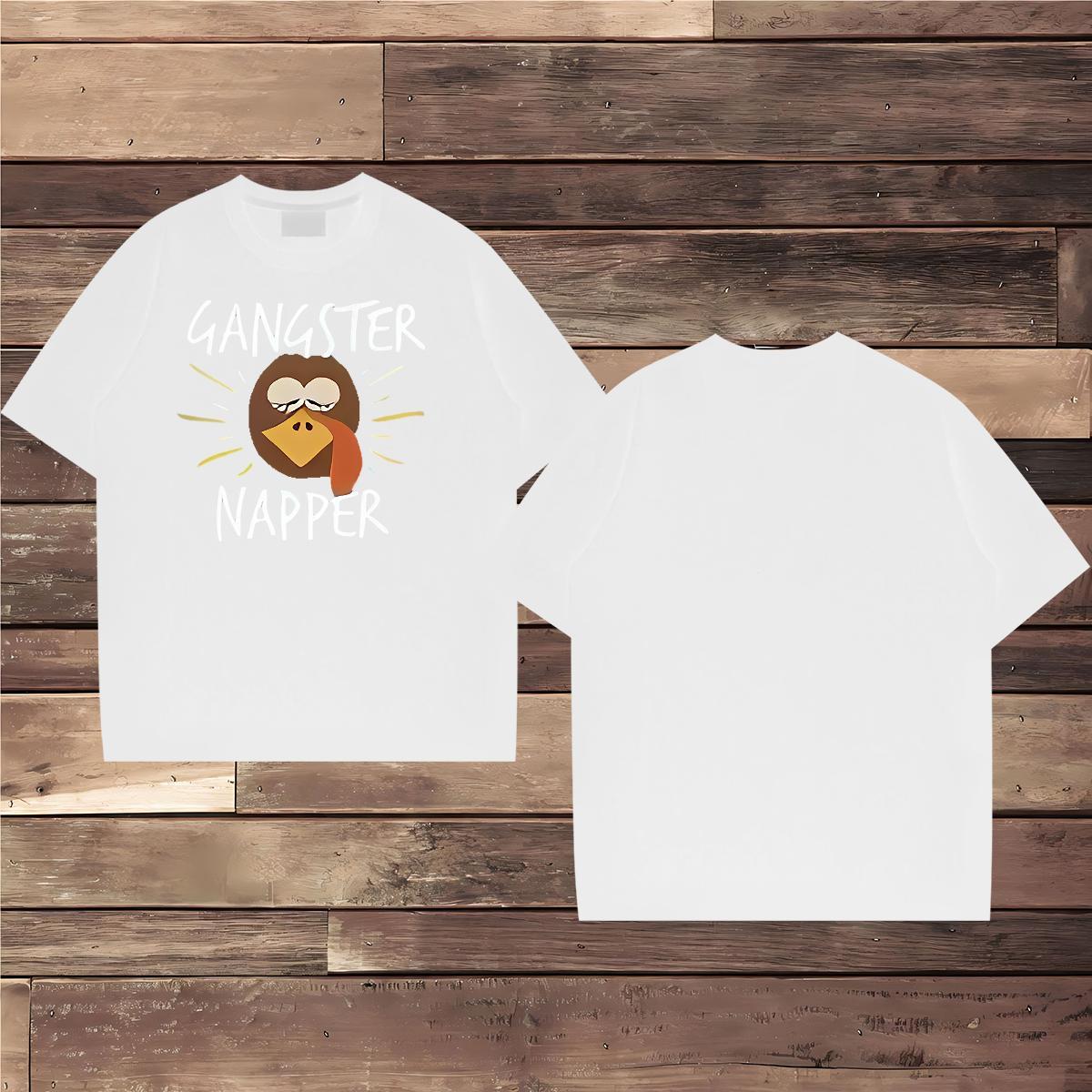 Custom T shirt 230g Pure Cotton bird Sport Tees Breathable Short Sleeve Popular Couples T Shirts Cartoon Print