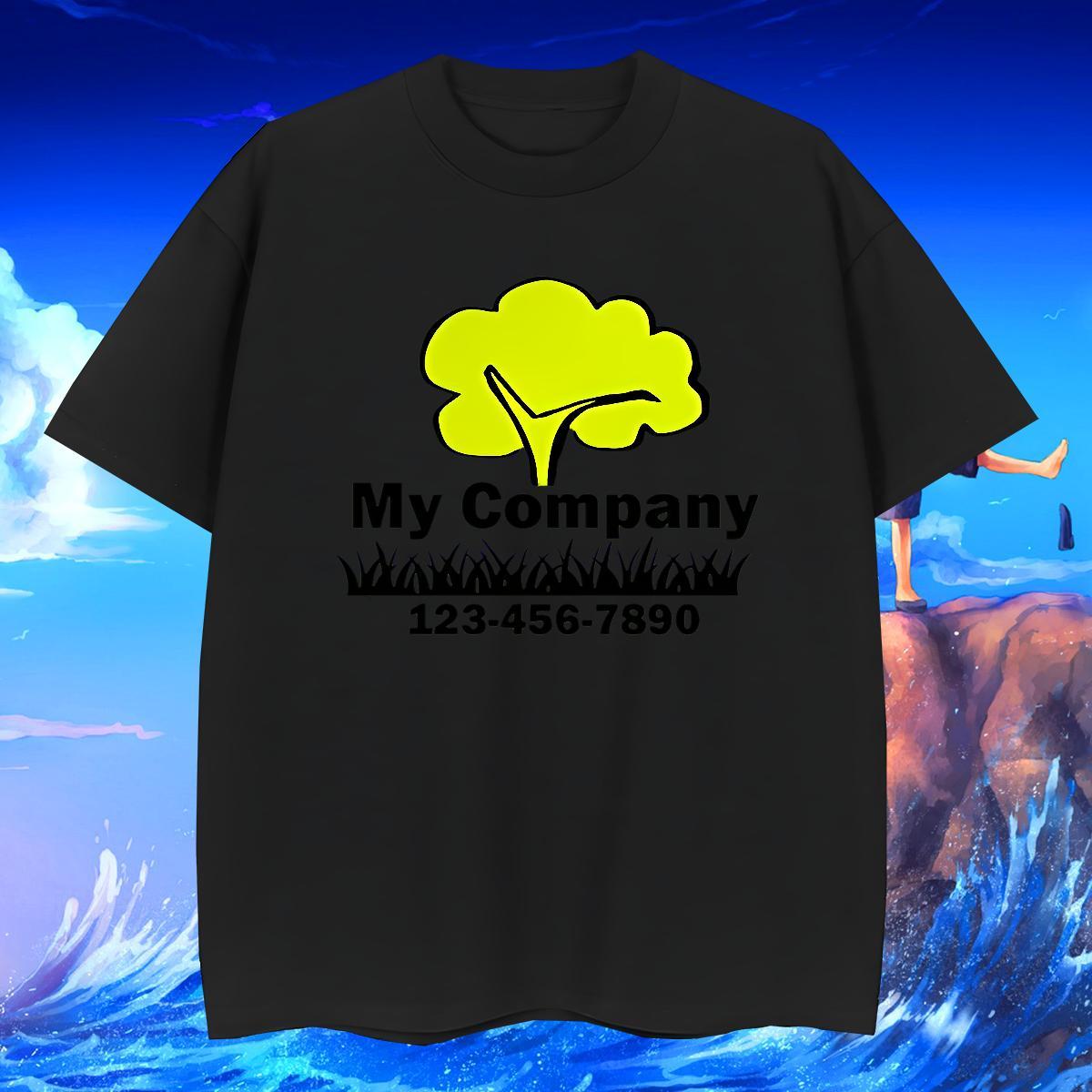 T shirt 230g Cotton tree Spring Summer Short Sleeve O-Neck DIY Logo Oversized Men Tops Tees Customized Brand Wear