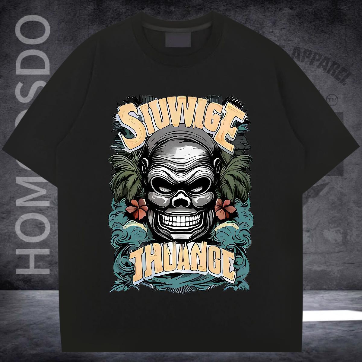 2024 Designer T shirt 230g Pure Cotton chimpanzee Street Tees Shirts Round Neck Short Sleeve Popular Men Tshirts Oversized