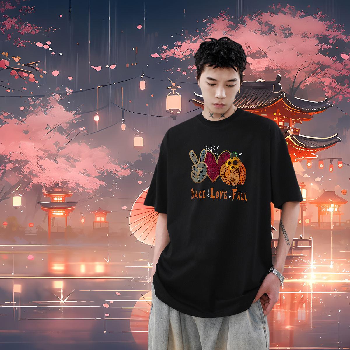 New Designer Men T Shirts 230g Cotton halloween Sport Clothes Short Sleeve Soft Cool Design Tshirt for Man Woman DIY Logo Oversized