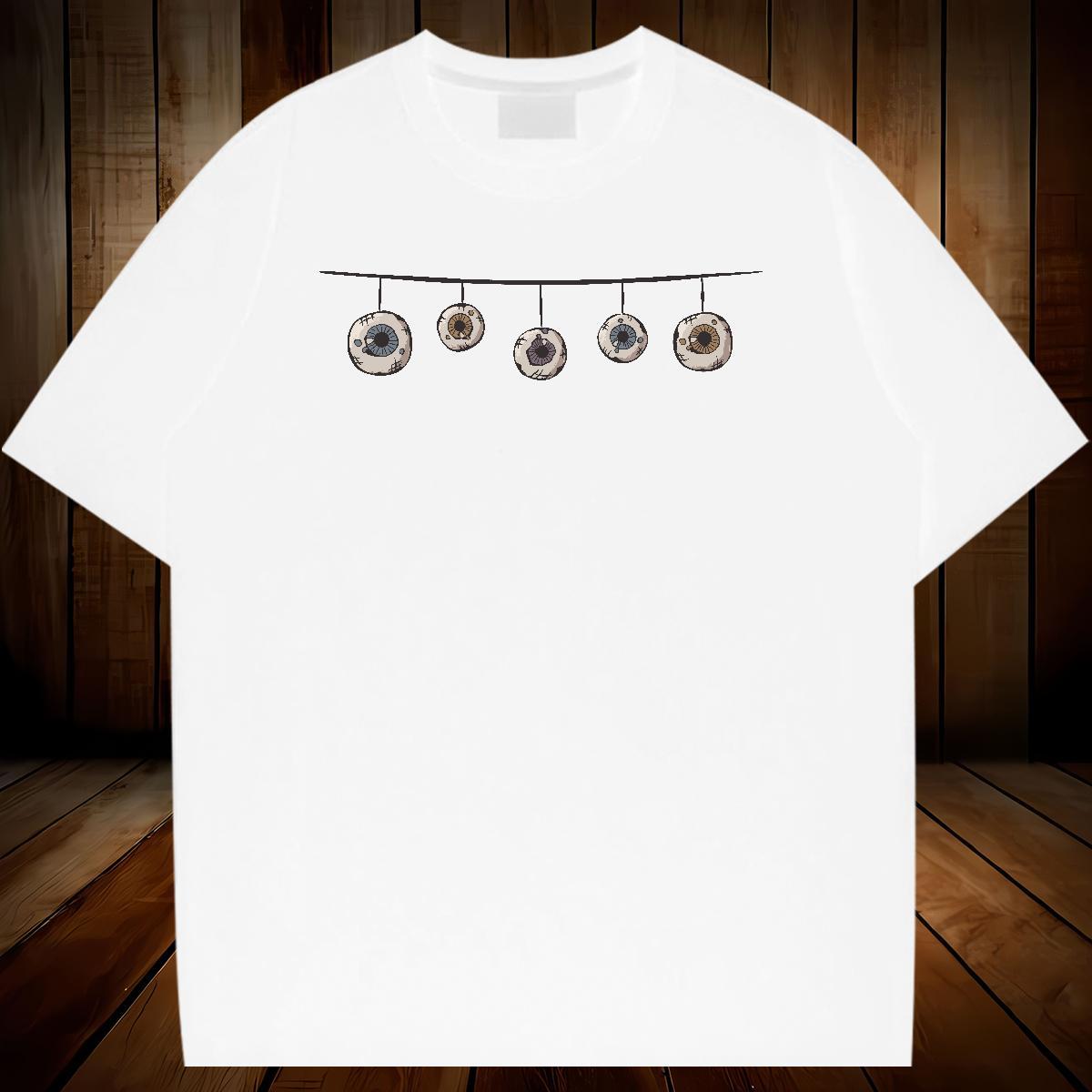 New Designer Man T Shirts 230g Cotton Bunting Casual Daily Wear Tees Shirts Crew Neck Breathable Brand Men Clothes T-Shirt Cartoon Printing L-4XL