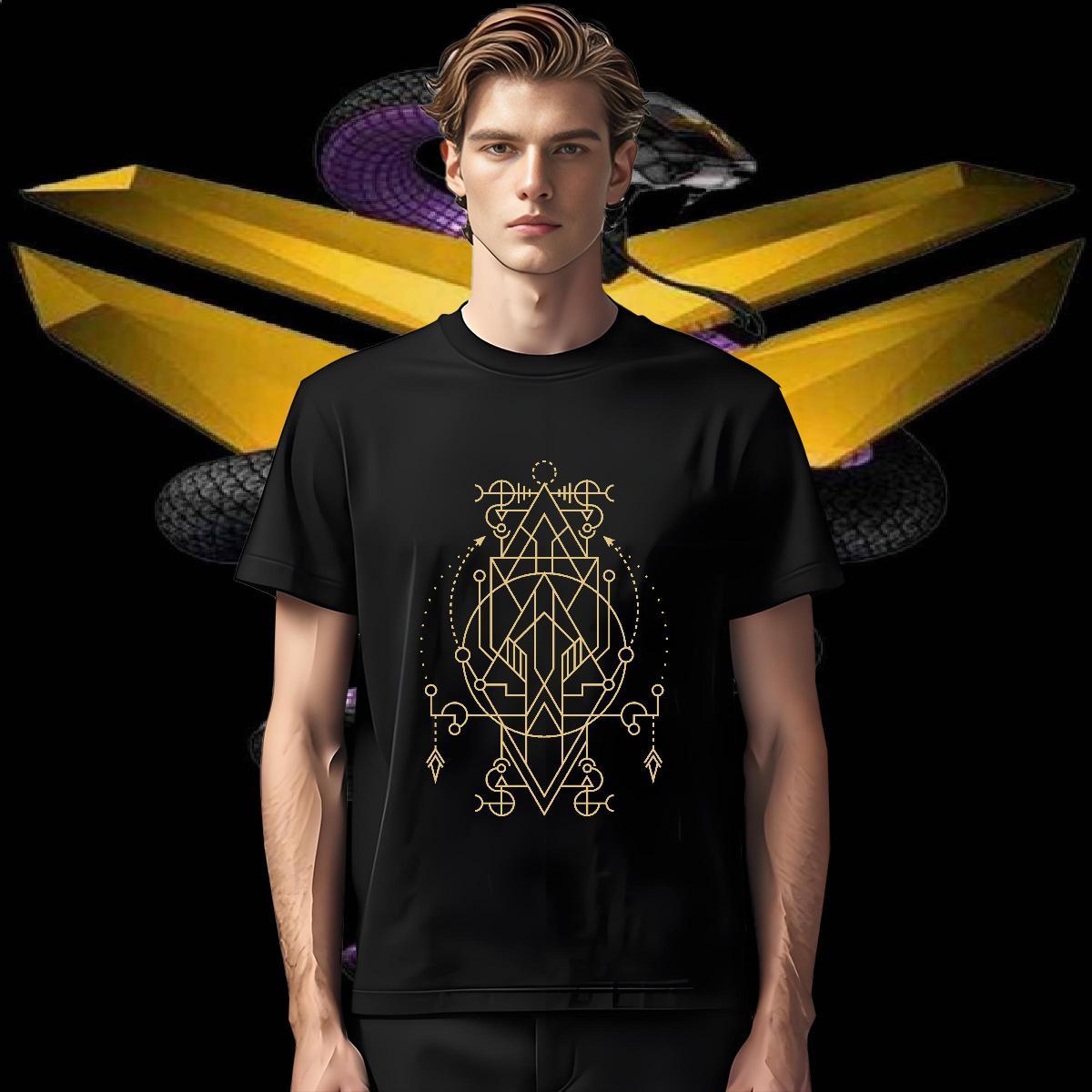 T-Shirts 230g 100% Cotton totem Casual Short Sleeve O-Neck Anime Print Tshirt for Man Woman Classic Casual Designer Tops Shirt