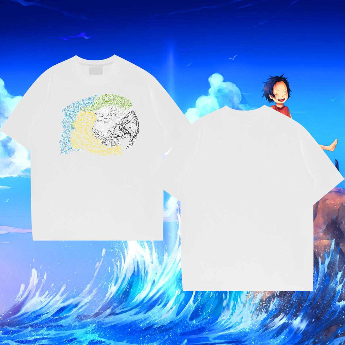 Fashion Design T shirt 230g Pure Cotton eagle Casual Beach Tops Breathable Crew Neck Classic Tshirt for Man Woman Plus Size Custom