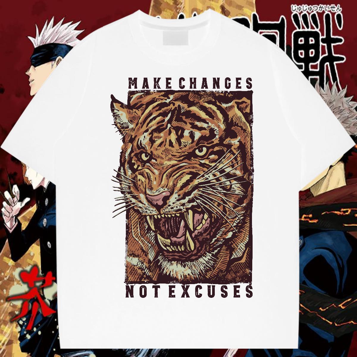 Fashion New Man T Shirts 230g Cotton tiger Hip Hop Street Wear Round Neck Short Sleeve Brand Couples T Shirts DIY Logo Oversized