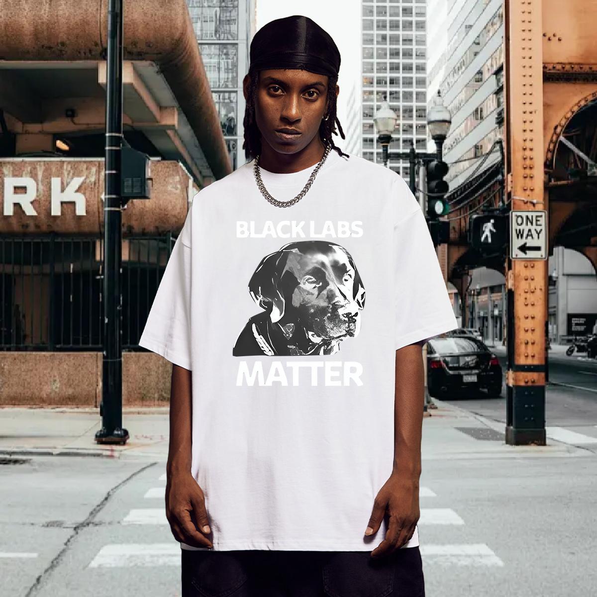 T-Shirts for Men 230g Cotton dog Street Round Neck Short Sleeve Cartoon Printing L-4XL Mens Tshirts 2024 Summer Designer Tops