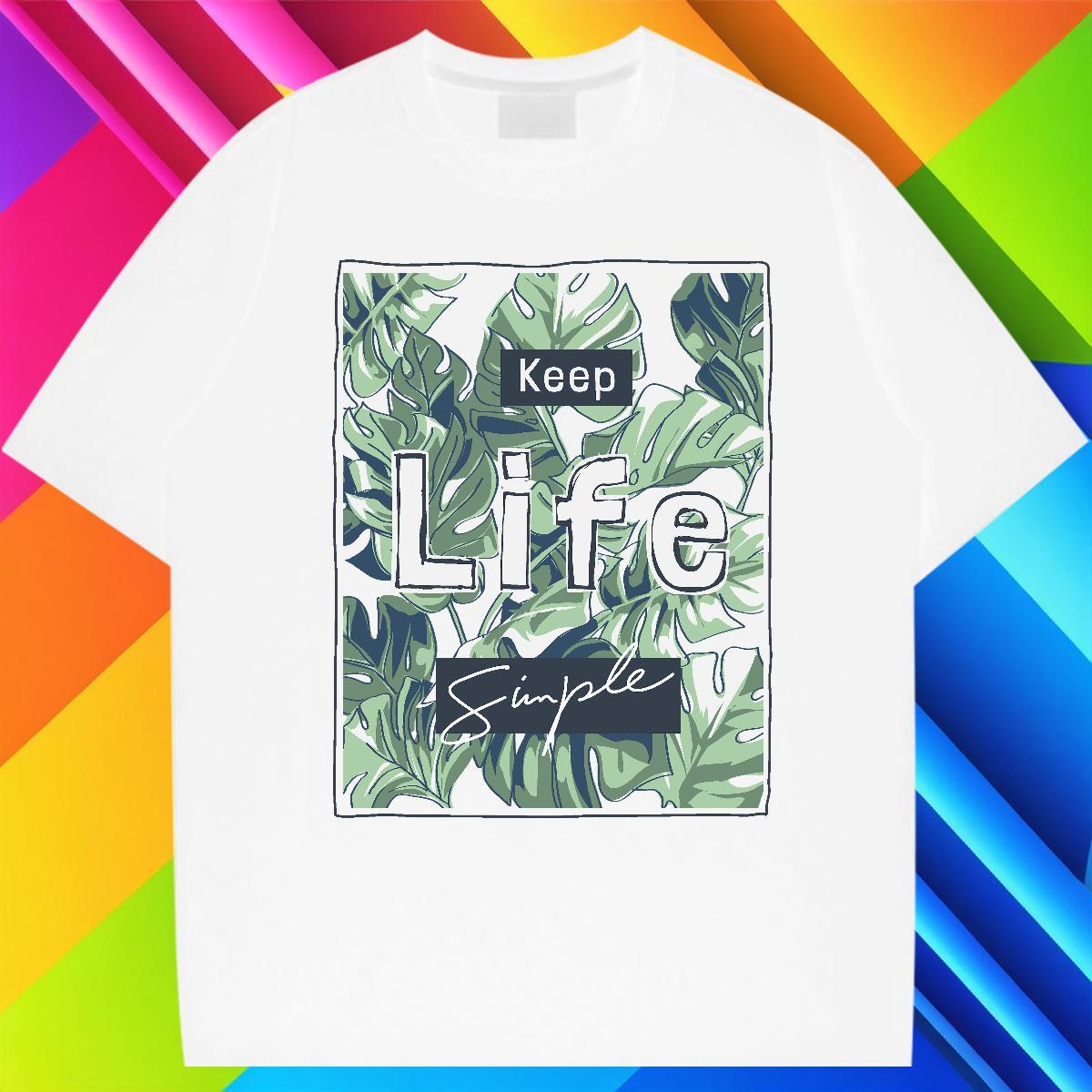 High Quality Couples T Shirts 230g 100% Cotton Casual Daily Wear tree Cartoon Print Breathable Short Sleeve 2024 DIY Men T Shirts Clothes