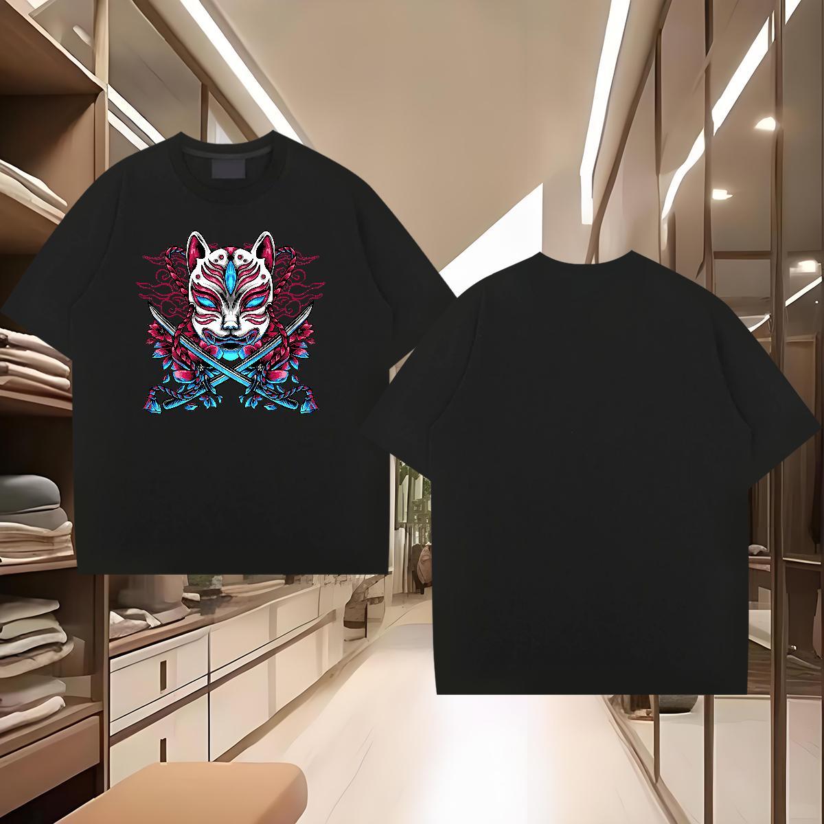 Fashion Design Mens T Shirts 230g Cotton Street Wear Tees Breathable Crew Neck Cool Men Tshirts Asian Size
