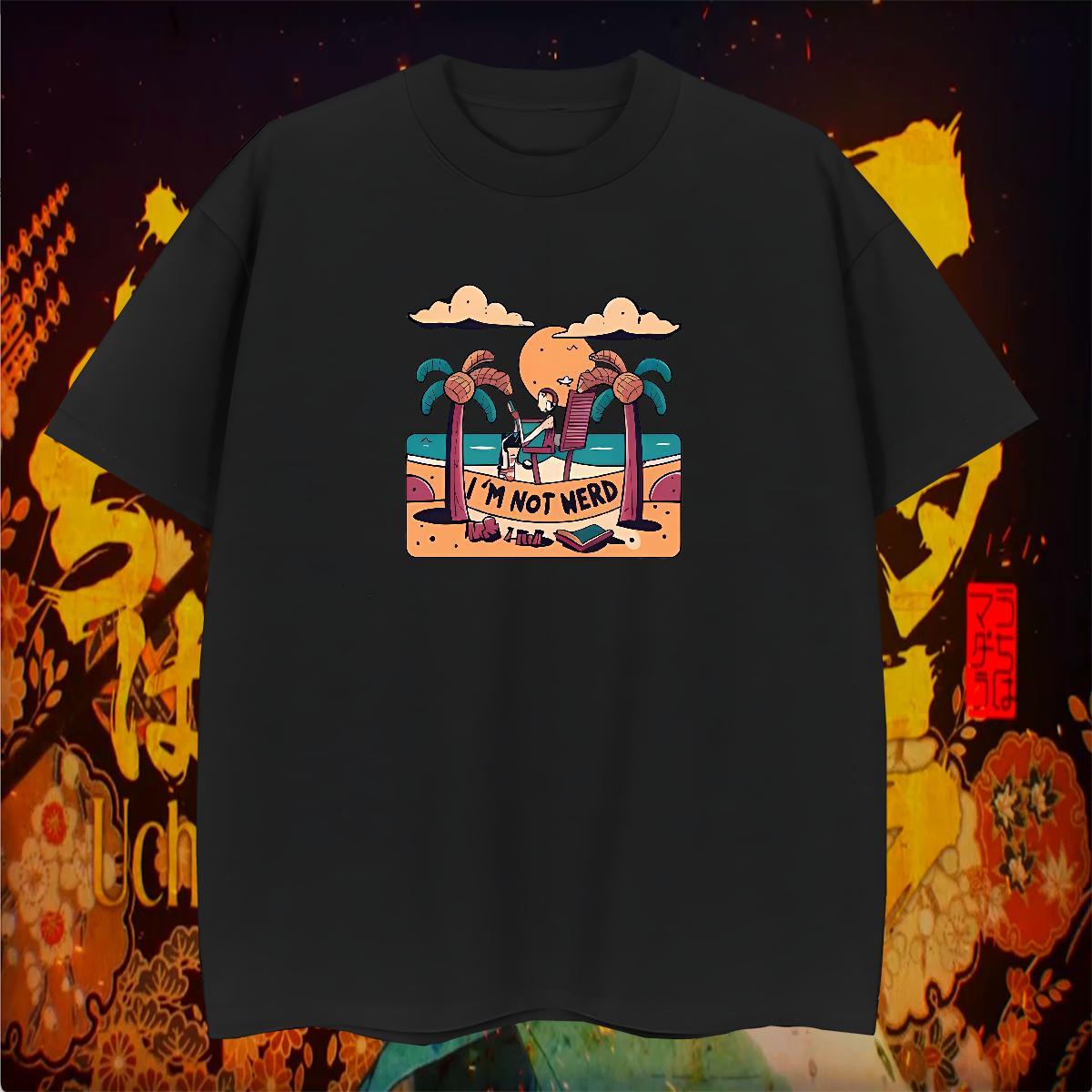 Mens T Shirts 230g 100% Cotton sea Home Outdoor Crew Neck Breathable DIY Men Tshirts Free Shipping High Quality Tops Shirt