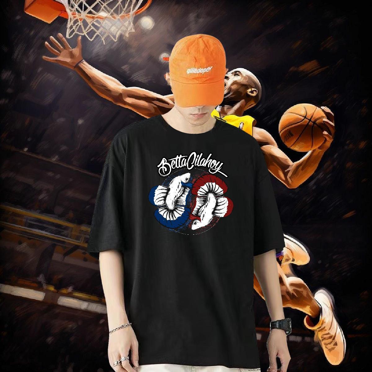 Customized Man T Shirts 230g Pure Cotton Sport Tops Shirt Short Sleeve O-Neck Loose Tshirt for Man Woman DIY Printed
