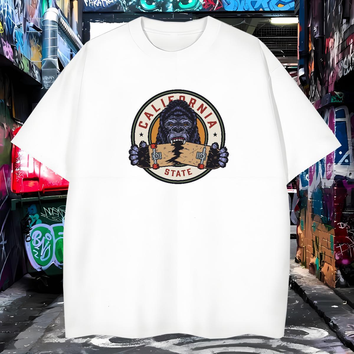 New Arrival Man T Shirts 230g Cotton chimpanzee Daily Outfit Tops Breathable Short Sleeve Designer Mens Tshirts Custom Anime