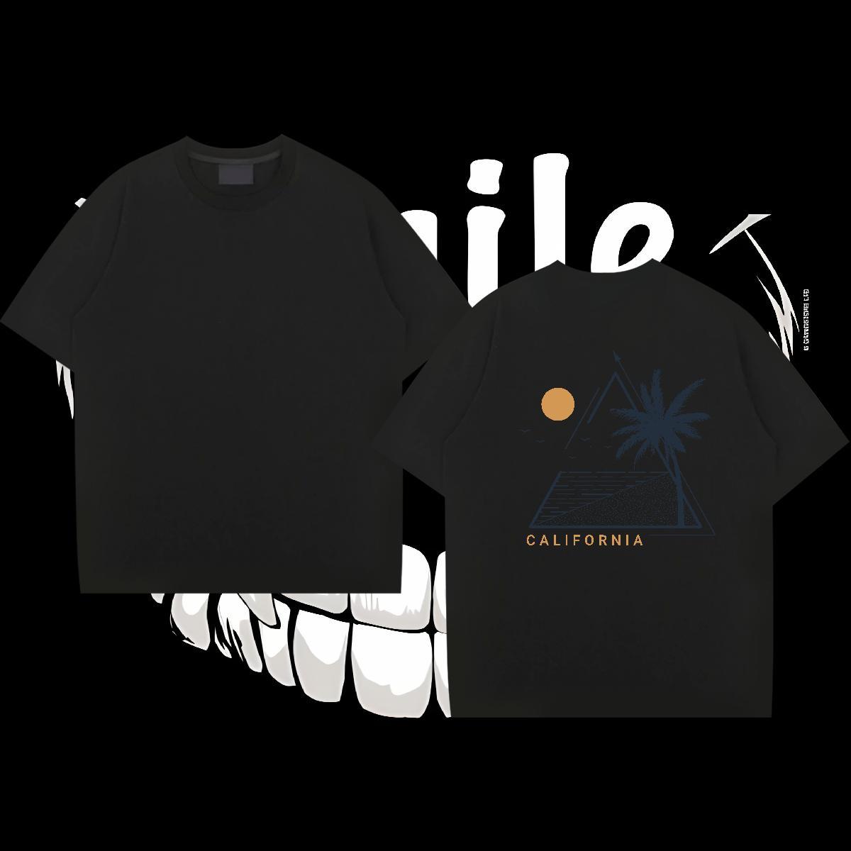 New Designer Man T Shirts 230g Cotton sun Street Wear Tee Shirt Round Neck Short Sleeve Classic Men Tshirts Custom Printing