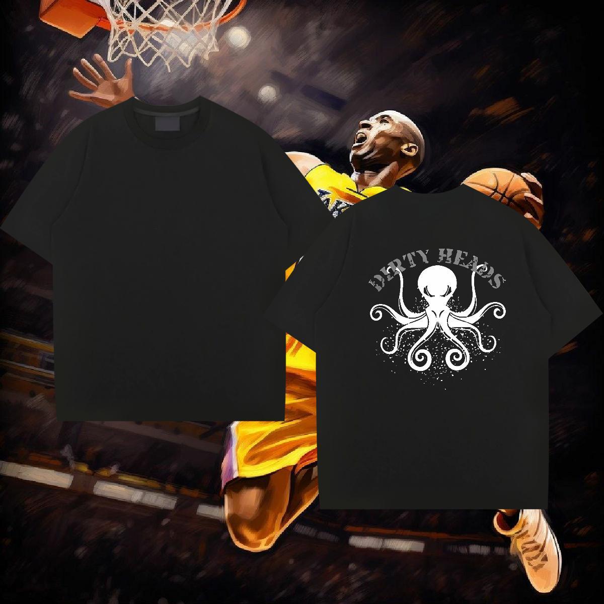 Classic Man T Shirts 230g Cotton octopus Outdoor Tshirts Breathable Short Sleeve Wholesale Men Tshirts Custom Cartoon