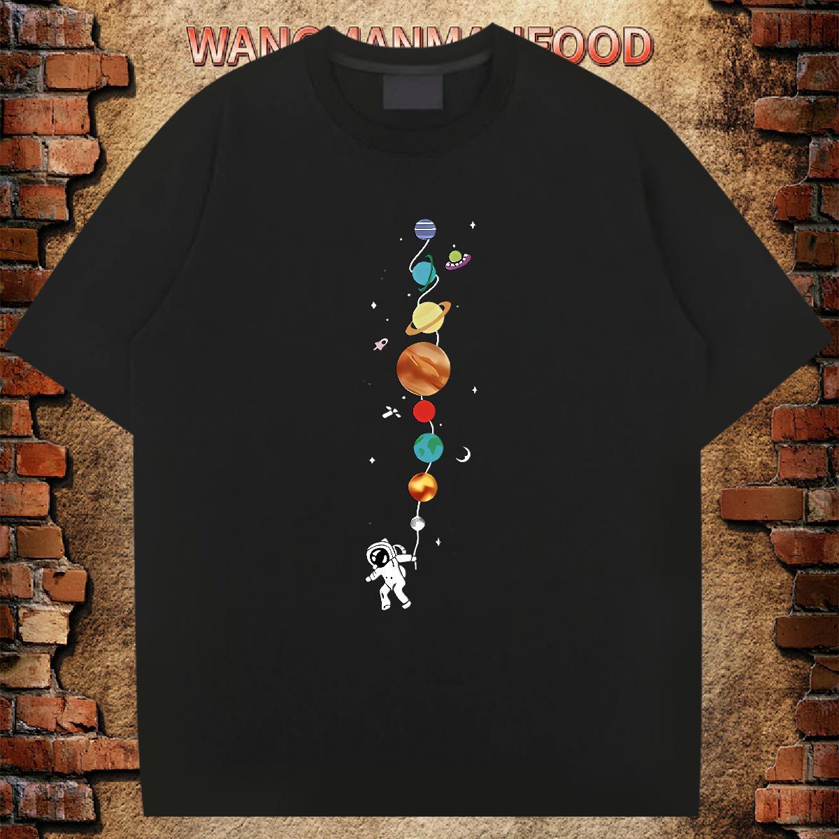 Casual New T Shirts Men star Tee Shirt 230g 100% Cotton Spring Summer Free Shipping Plus Size Custom Short Sleeve Soft Couples T Shirts