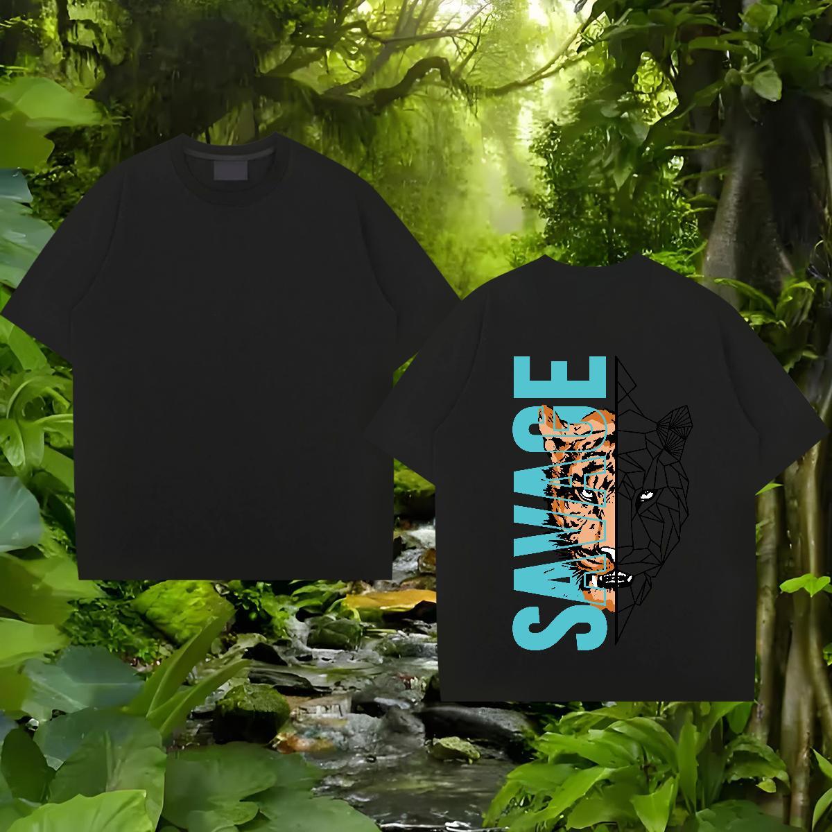 Casual New T-Shirts for Men 230g Pure Cotton Spring Summer Wear O Neck Short Sleeves Cool Design Men Clothes T-Shirt Oversized 4XL