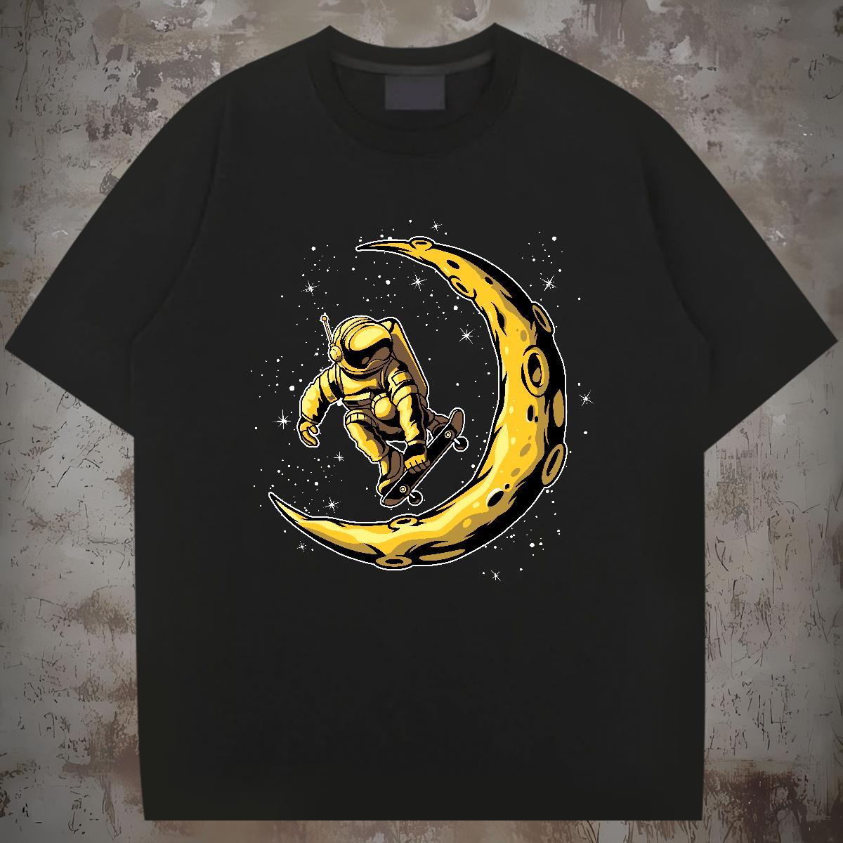 T shirt 230g 100% Cotton cosmonaut Casual Beach Pure Cotton Plus Size Custom Men Clothes T-Shirt Designer Fashion Free Shipping Tshirts