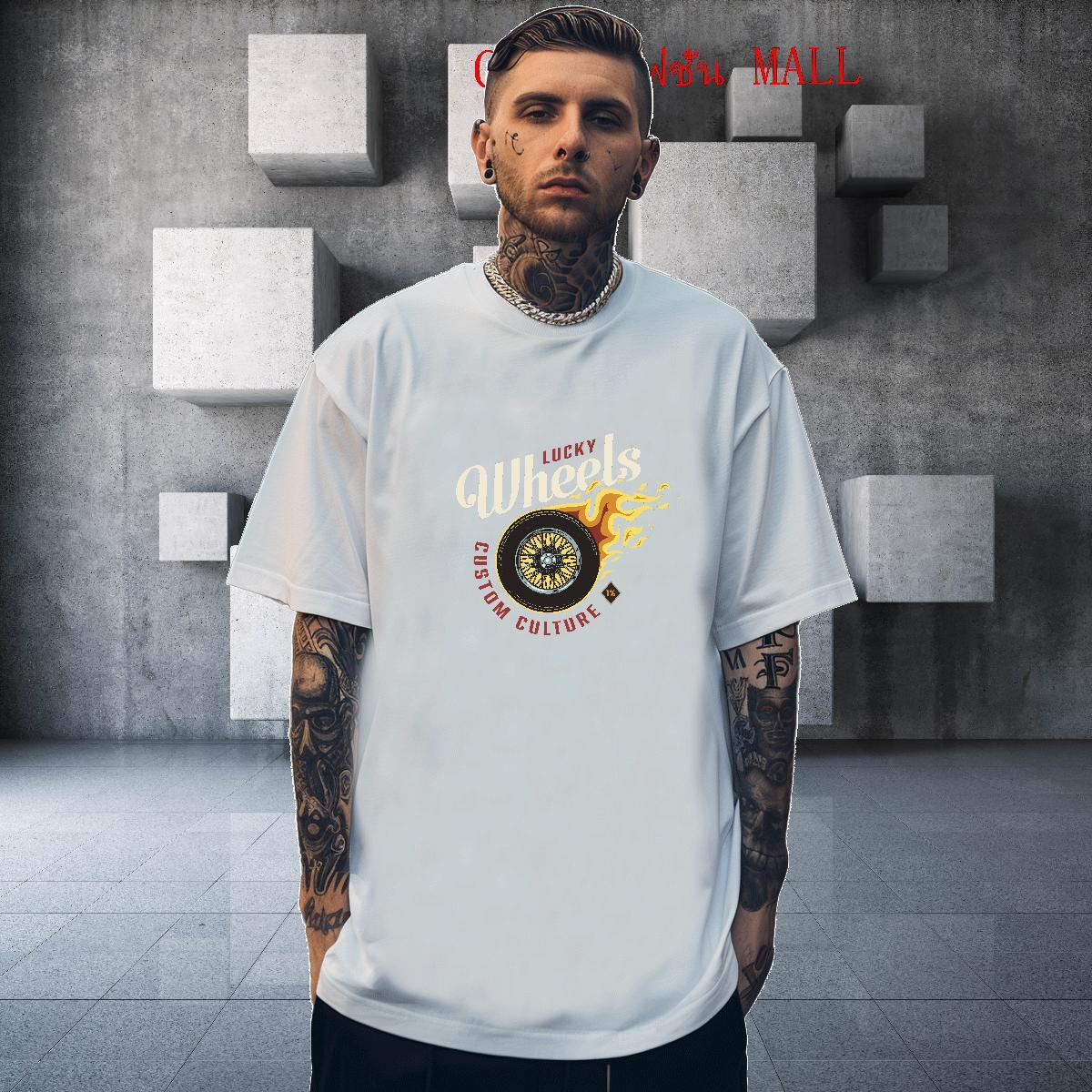 Cool Design Men Tops Tees 100% Cotton 230g Street Casual tool DIY Printed Crew Neck 2024 Summer T-Shirts Clothes