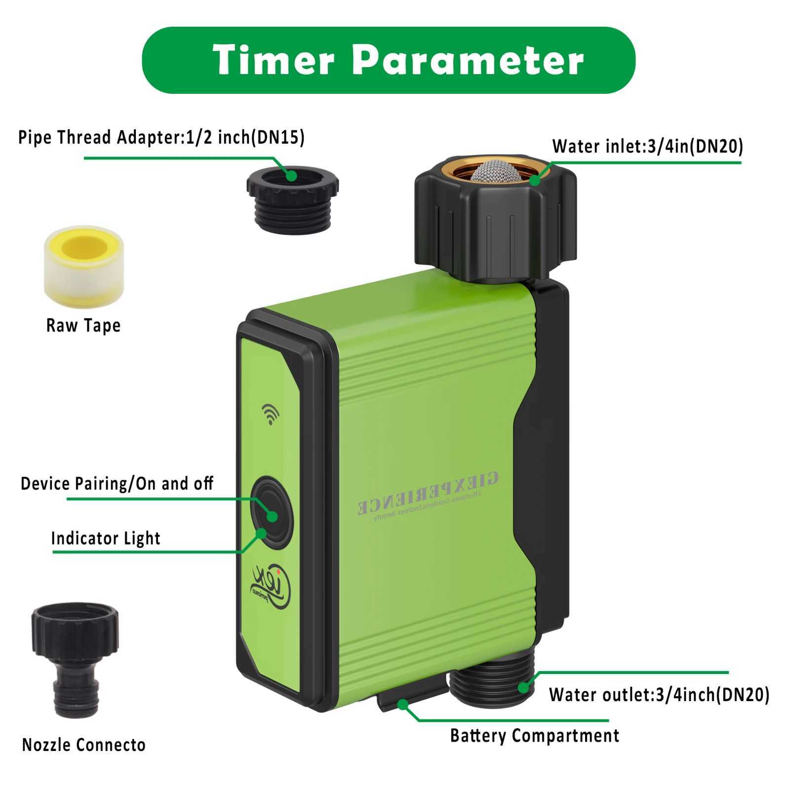 2024 New ZIGBEE WIFI Garden Drinking Water Timer Intelligent Sprinkler Fire Extinguishing System with Built in Water Flow Recorder Controller TYA B240