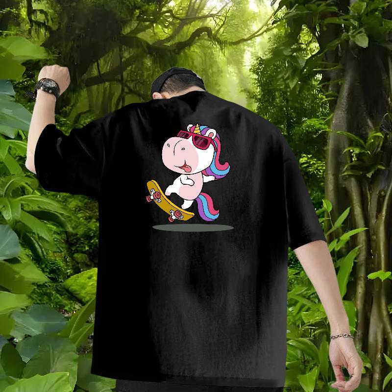 DIY Customized T shirt 230g 100% Cotton Casual Beach Tops Tees Crew Neck High Quality Men Clothes T-Shirt DIY Printed