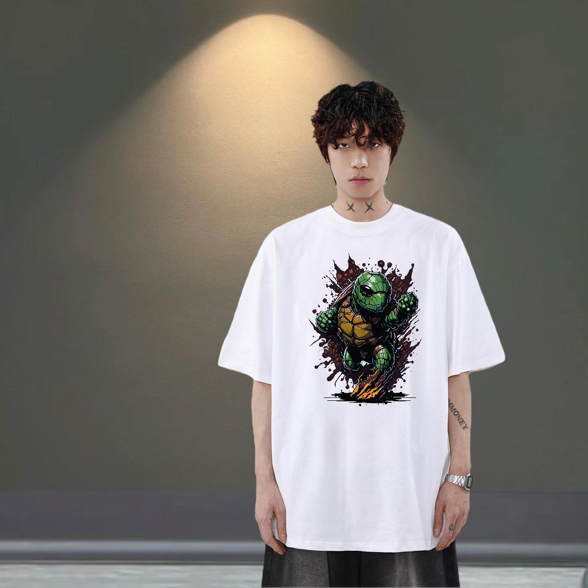 TOP Quality Men Tops Tees 230g Pure Cotton Casual DIY Breathable Short Sleeve 2024 Mens T Shirts Wear