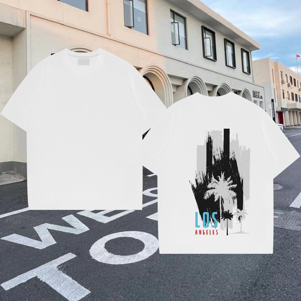 Fashion Design Man T Shirts 100% Cotton 230g tree Street Casual Clothes Breathable High Quality Men Clothes T-Shirt Oversized 4XL
