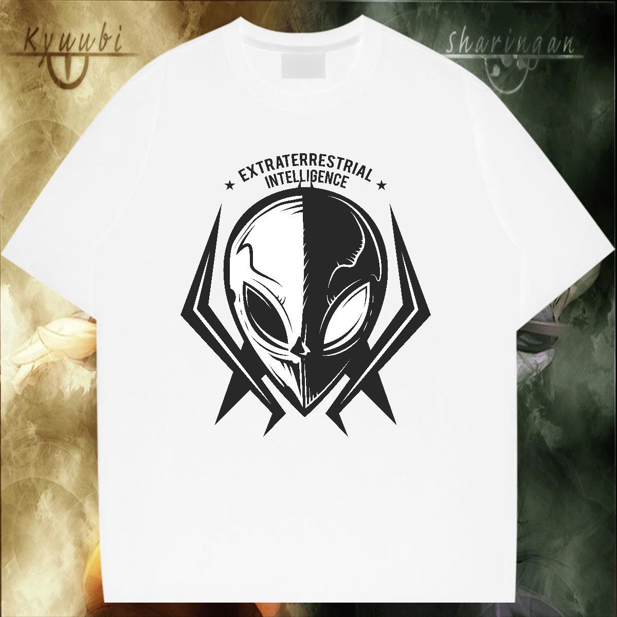 High Quality Men Tshirts 230g Cotton Street wear Hip Hop ET Asian Size Breathable Fashion Design T shirt Tees Shirts