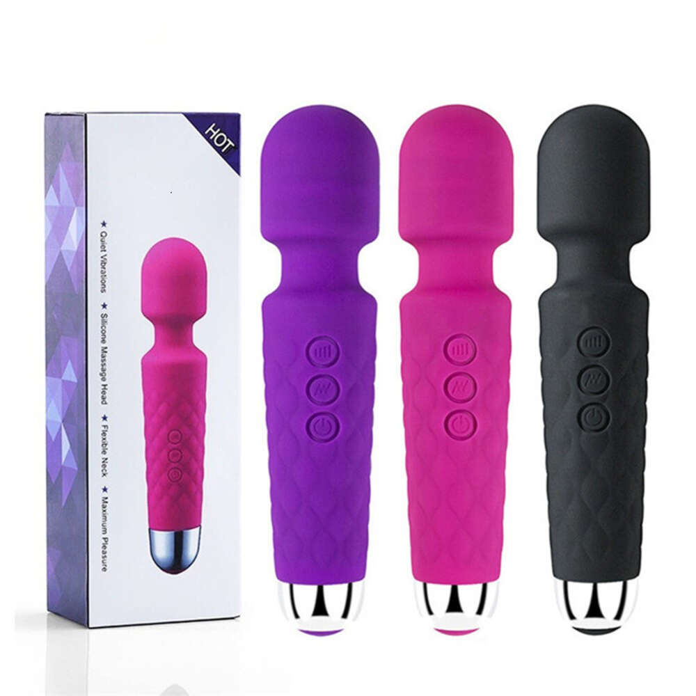 Wholesale AV Massager Vibrator Female Masturbation Electric Mute Massage Stick Vibrator Handheld Toys