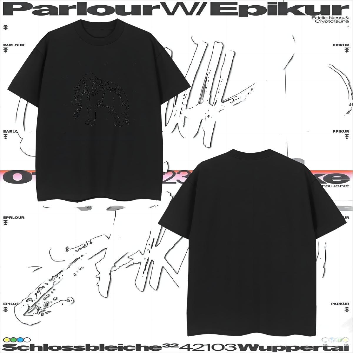 T Shirts Men 230g Pure Cotton elephant Home Outdoor Round Neck Short Sleeve Asian Size Tshirt for Man Woman Fashion New Loose Fit Tops