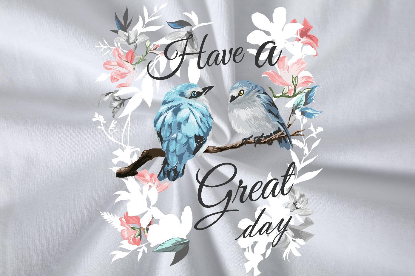 2024 Summer T Shirts Men 230g Cotton bird Street Casual Tee Shirt Crew Neck Wholesale Tshirt for Man Woman Customized Print