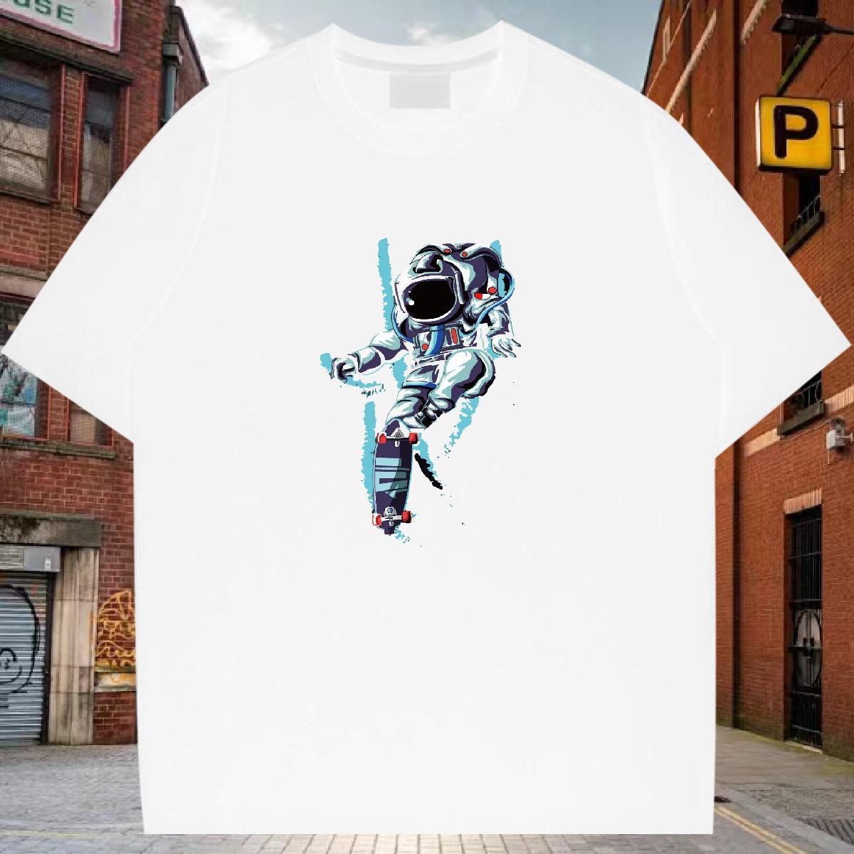 Mens T Shirts 230g Cotton universe Spring Summer Pure Cotton DIY Printed Tshirts Customized Comfortable Tee Shirt