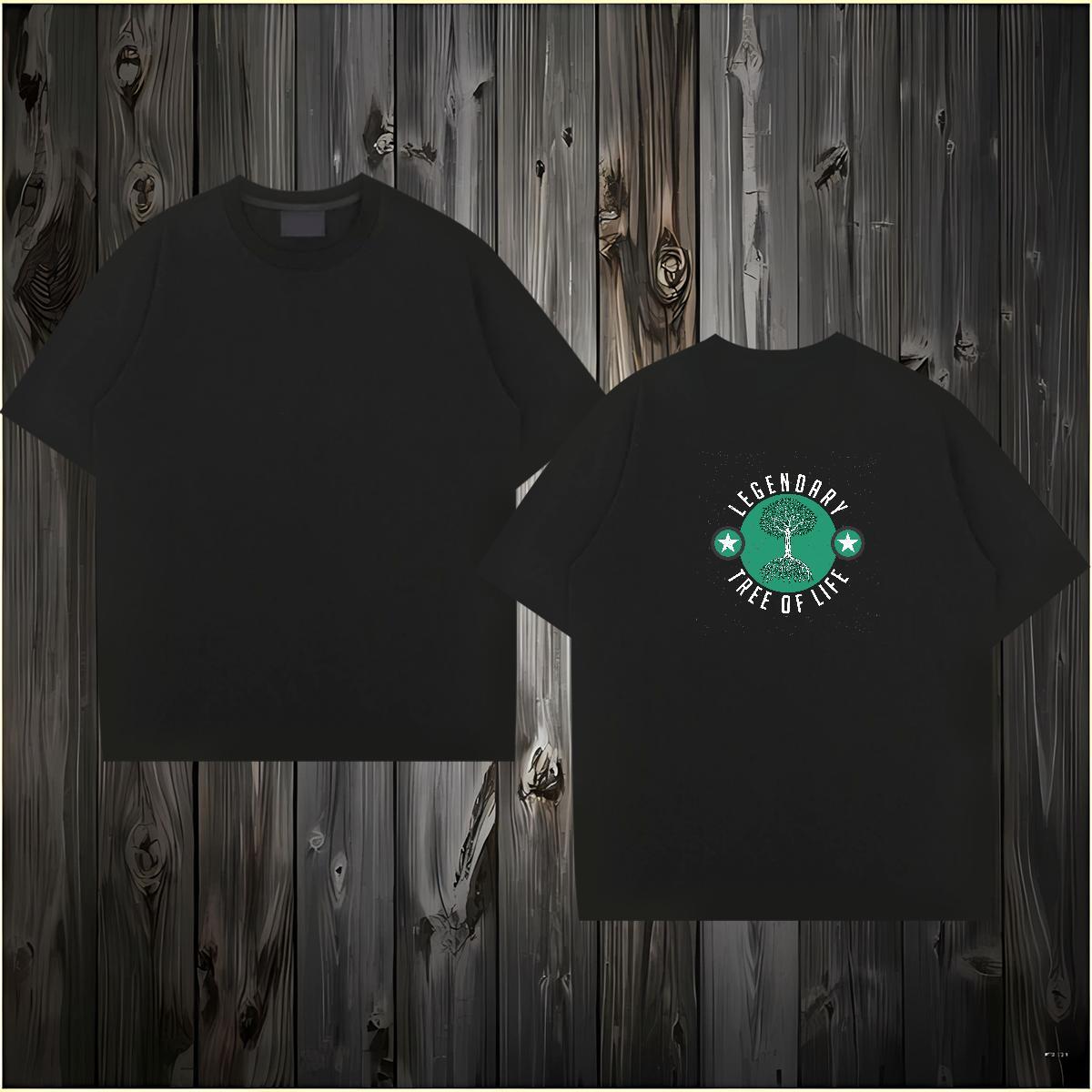 2024 Designer T-Shirts for Men 100% Cotton 230g tree Casual Tshirts Round Neck Short Sleeve Classic Men Tops Tees Oversized